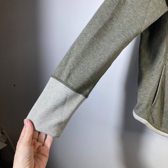 Womens Tommy Bahama Sun Fade Flipside Reversible Zip Jacket L Green White - Picture 7 of 10